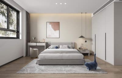 现代卧室3D模型下载